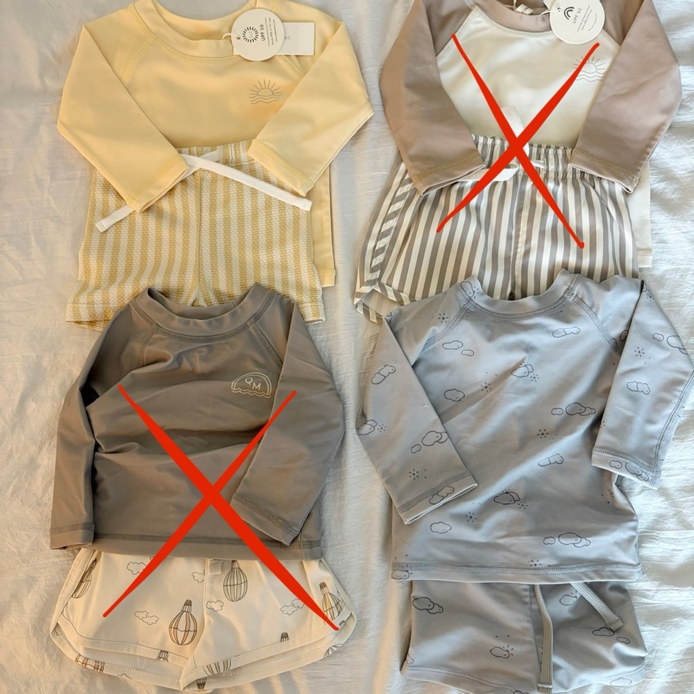 Rylee + Cru - Quincy Mae Swimsuits Size 3-6 months